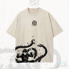 Vintage Anime Shirt, Oversized T Shirt Design, Cotton Anime Print Short Sleeve Top, Band Merch Short Sleeve Shirt With Character Print, Band Merch Shirt With Character Print And Short Sleeves, Short Sleeve Cotton Top With Anime Print, Cotton Short Sleeve Top With Anime Print, Anime Print Cotton Crew Neck Top, Cotton Anime Print Crew Neck Top