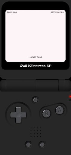 the game boy advance is shown in this screenshot from an old video game console