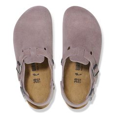 Tokio Suede Leather Faded Purple | BIRKENSTOCK Birkenstock Tokio, Suede Fashion, Swag Shoes, Shoe Insoles, Girls Sandals, Eva Sole, Platform Wedge Sandals, Vegan Shoes, Clogs Shoes