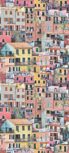 Sample Portovenere Wallpaper in multi-color from the Manarola Collection by Osborne & Little Coral Aqua, Whatsapp Wallpaper, Best Iphone Wallpapers, Kitchen Diner, Art Collage Wall, Iphone Background Wallpaper, Homescreen Wallpaper, Wallpaper Online, Designers Guild