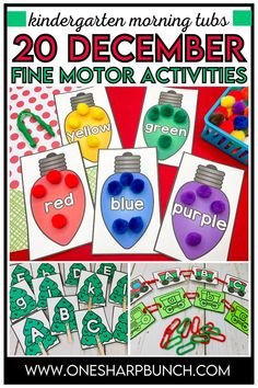 the 25 days of december fine motor activities for kids