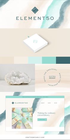 the website design for element 50