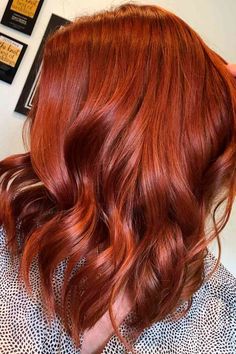 Ruby Copper Hair Color, Single Process Hair Color Red, Red All Over Color Hair, Titan Hair Color, Red Hair Color Over Brown, Red Hair Color Combinations, Scarlett Red Hair, Red Hair Tones Color Charts