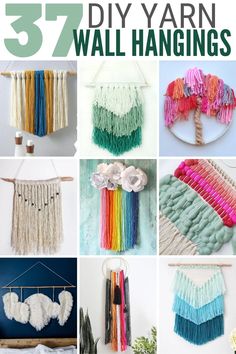 the best diy yarn wall hangings