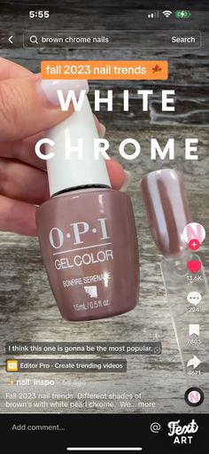 Gel Nail Colors, Make Me Up, Chrome Nails, Gel Color, Nail Trends, Gel Nail, Makeup Nails, Pretty Nails