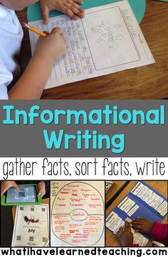 informational writing activities for children and adults to practice their handwriting skills with the help of an expert