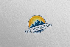 the mountain logo on a white background