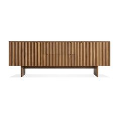 the sideboard is made out of wood