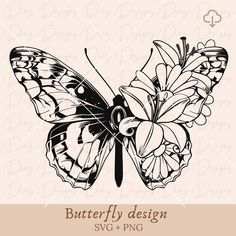 butterfly design svg and png