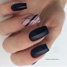 White Nail, Black Winter Nails Short, Classy Nails Short Winter, Makijaż Smokey Eye, Classy Acrylic Nails, Nails 2021