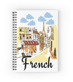 a notebook with the words french on it