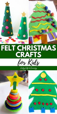 felt christmas crafts for kids that are easy to make and great for the holiday season