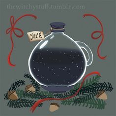 Yule Spell from The Witchy Stuff on tumblr Merry Yule, Yule Goat, Pagan Holidays, Happy Solstice, Witch Crafts, Happy Winter Solstice, Gif Art, Old Hag, Spiritual Stuff