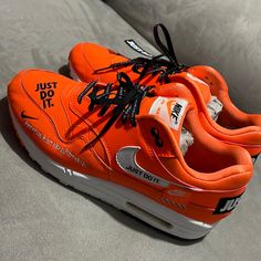 Gently Worn Orange Women’s Nike Air Max One. Size 9.5 Air Max One, Nike Air Max For Women, Nike Orange, Mens Fashion Casual Outfits, Fashion Casual Outfits, Nike Shoes Women, Shoes Women, Mens Fashion Casual, Womens Shoes Sneakers