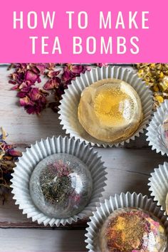 You've got to try making these delightful tea bombs. They make the ideal gift. Tea Drops Diy, How To Make Honey Spoons For Tea, Tea Party Fruit, Snacks To Make And Sell, Homemade Tea Bags, How To Make Your Own Tea Blends, Honey Spoons For Tea Diy, How To Make Your Own Tea