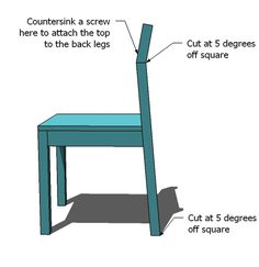 an image of a chair with instructions on how to put the seat back in place