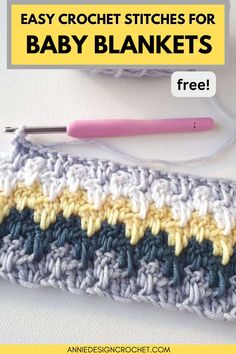 crochet stitches for baby blankets free pattern