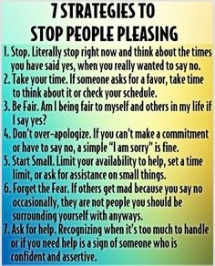 the seven stages to stop people pleasing