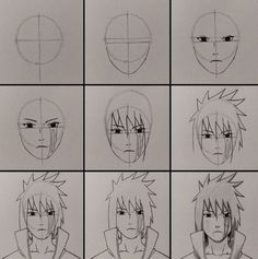 the steps in how to draw naruto from naruto's anime