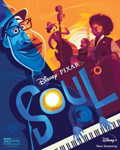 the poster for disney pixar soul