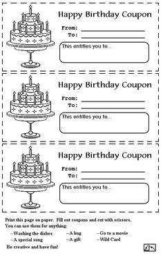 birthday coup sheet with cake and candles on it