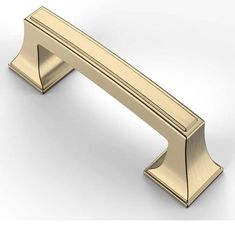 an image of a gold door handle on a white background