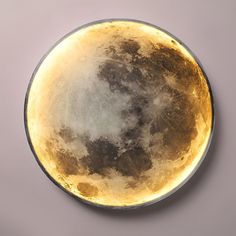 Lunar Moon Dimmable LED Modern Wall Lamp Wall Sconces Lighting Wall Lights - Dazuma Moon Lighting, Lunar Moon, Contemporary Light Fixtures, Circle Light, Modern Wall Lamp, Lighting Wall, Flush Mount Ceiling Fan, Natural Art, Modern Wall Sconces