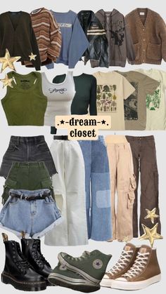 Earthy Overalls Outfit, Grungy Outfit Inspiration, Wave To Earth Inspired Outfits, Earthy Crunchy Outfits, Clothing Astethic Types, Style Inspiration Summer 2024, Nature Core Outfits, Earth Core Outfits, Naturecore Outfit