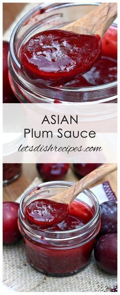 Asian Plum Sauce Recipes With Plum Sauce, Plum Sauce Recipe, Daring Gourmet, Plum Recipes, Sweet And Sour Sauces, Asian Spices, Plum Sauce, Asian Sauce, Fresh Salad