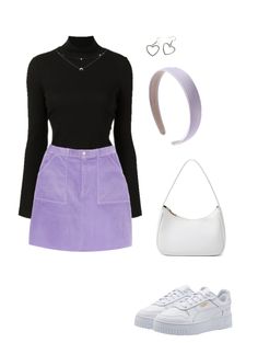 outfits aesthetic lilac black white Purple Black And White Outfit, Lilac Outfit Aesthetic, Lilac And Black Outfit, Purple Outfit Aesthetic, Emo Anime, White Party Outfit, Clawdeen Wolf, Wardrobe Refresh, Wardrobe Consultant