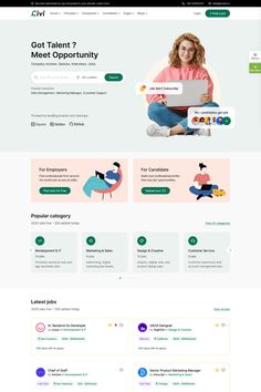 Civi - Job Board Theme Web Design Business Website, Language Website Design, Teaching Website Design, Mobile Website Design Inspiration, Payment Website Design, Web Design Education Website, Blogging Website Design, It Web Design, Creative Web Design Website