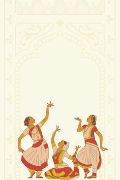 Bharatanatyam Background, Bharatanatyam Illustration, Indian Folk Dance Drawing, Classical Dance Background, Bharatnatyam Illustration, Classical Dance Wallpaper, Kuchipudi Dance Drawing, Classic Dance Aesthetic, Folk Dance Background