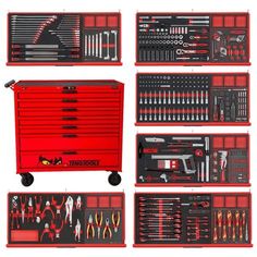 the toolbox is full of different tools