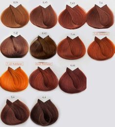 Hair Color Chart, Dyed Natural Hair, Copper Hair Color, Brown Blonde Hair