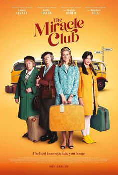 the movie poster for the film the mirage club, with three people holding suitcases