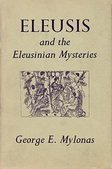 an old book with the title eleusis and the ebusian mysterys