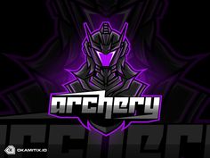 the logo for an upcoming game called archeay, featuring a stylized image of a knight