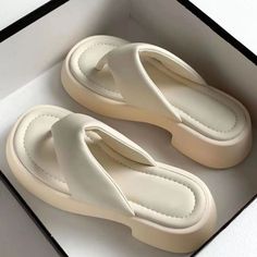 Shipping: Worldwide Express Shipping AvailableDelivery time: 7-15Days Fast ShippingReturns: Fast refund, 100% Money Back Guarantee.SPECIFICATIONSBrand Name: NoEnName_NullShoes Type: Flip FlopsApplicable Place: outsideUpper Material: PUHeel Height: Med (3cm-5cm)Origin: Mainland ChinaCN: ZhejiangSeason: SummerHeel Type: Square heelItem Type: slippersModel Number: women slippersFashion Element: ROMEDepartment Name: ADULTOutsole Material: RUBBERWith Platforms: YesPlatform Height: 0-3cmStyle: Concise Casual Summer Heels, My Style Bags, Women Summer Casual, White Slides, Womens Sandals Summer, Types Of Heels, Slippers Shoes, Girly Shoes, Platform Slippers