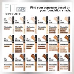 Concealer Maybelline, Fit Me Concealer, Skin Tone Makeup, Maybelline Concealer, Maybelline Fit Me Concealer, Maybelline Fit Me Foundation, Foundation Swatches, Fit Me Matte And Poreless, Oil Free Foundation