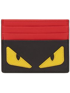 Fendi color block card holder - Red Fendi Men, Italian Luxury Brands, Handbag Organization, Wallet Pouch, Fabric Online, Embossed Logo, Sale Design