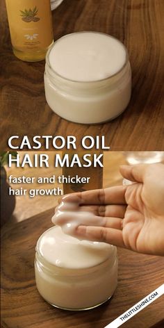 Caster Oil Hair Mask, Castor Oil Hair Mask Diy, Hair Assesories, Castor Oil Hair Mask, Hair Growth Mask, Castor Oil For Face, Castor Oil Hair, Castor Oil Uses