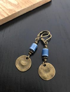 Hypoallergenic Hooks Boho Dangle Earrings, Blue Drop Earrings, Bronze Ethnic Earrings, Bohemian Jewellery, Ceramic Earrings, Boho Jewellery Uk, Small Earrings Blue Drop Earrings, Diy Jewelry Earrings, Ceramic Earrings, Bohemian Jewellery, Boho Jewellery, Ceramic Earring, Wire Work Jewelry, Earrings Bohemian, Jewellery Uk