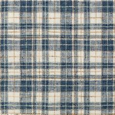 a blue and white plaid fabric