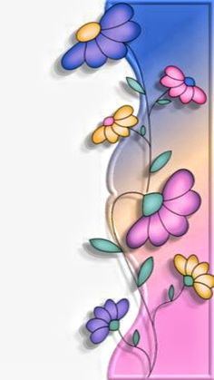 an abstract floral background with butterflies and flowers on the bottom half of the letter i