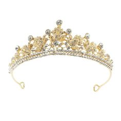 Description The crown headdress is made of premium material with elegant design, the whole design is fashion and unique, suitable for wedding, banquet, role-playing performance and birthday party, which ensures it popularity and practicability. The rational design makes you comfortable to wear, and the beautiful hair accessory will make you more elegant and charming. Features - Material: Rhinestone, Zinc alloy - This crown prop is made of good material with exquisite design, which is durable and Princess Costumes For Girls, Crown Headdress, Girls Tiara, Girls Crown, Beautiful Hair Accessories, Tiara Wedding, Kids Dress Up, Rhinestone Tiara, Princess Tiara