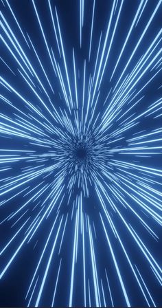 an abstract blue background with lines and dots in the center, forming a starburst