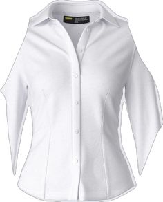 White Office Wear Shirt, White Stretch Tops With Button Closure, White Stretch Top With Button Closure, Elegant Stretch Shirt For Office Wear, Chic White Long Sleeve Dress Shirt, Elegant Stretch Button-up Top, White Dress Shirt For Office In Spring, White Dress Shirt For Spring Office Wear, Elegant Stretch Tops With Button Closure