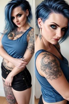 Emo Short Hairstyles, Emo Blonde, Punk Hair Color, Emo Haircuts, Gothic 1, Kim Hair, Emo Look, Anime Ideas