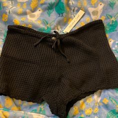 Nwt Beach Boutique Mustard Seed Black Crocheted Shorts Brand New- Beautifully Crocheted With Working Tie Through The Waistband. Unlined- Great As A Cover Up, Pajamas, Or Intimate Wear! Black Bottoms With Built-in Shorts For Beach Season, Black Summer Shorts For Loungewear, Beachy Black Bottoms For Beach Season, High Waist Black Beachwear Shorts, High Waist Black Shorts For Beachwear, Black High Waist Beachwear Shorts, Fitted Black Shorts For Poolside, Black Beachwear Shorts, Black Stretch Shorts For Vacation