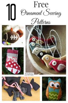 the top ten free ornament sewing patterns for christmas stockings and stocking holders